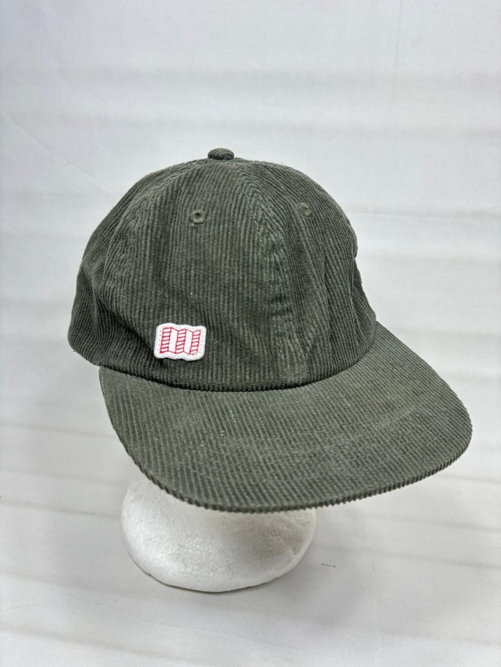 Topo Designs Corduroy Hat Cap Olive Green Sage Map Patch Unstructured Retro Mtn